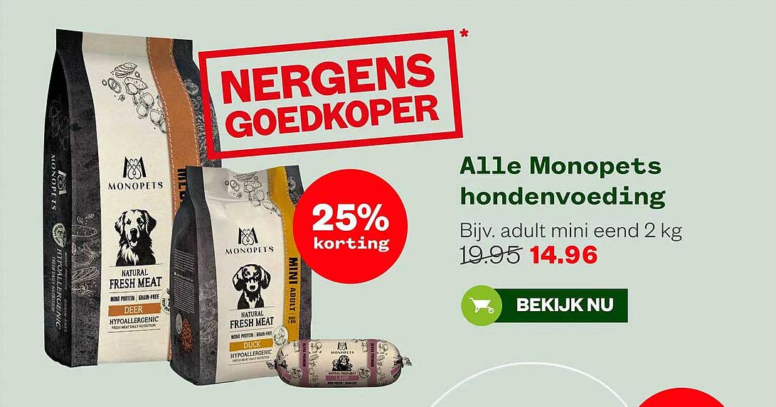 Alle Monopets hondenvoeding