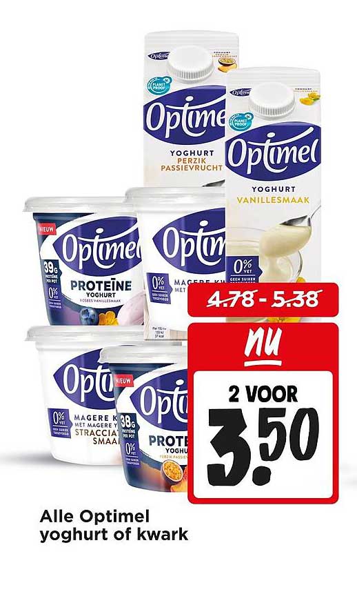 Alle Optimel yoghurt of kwark