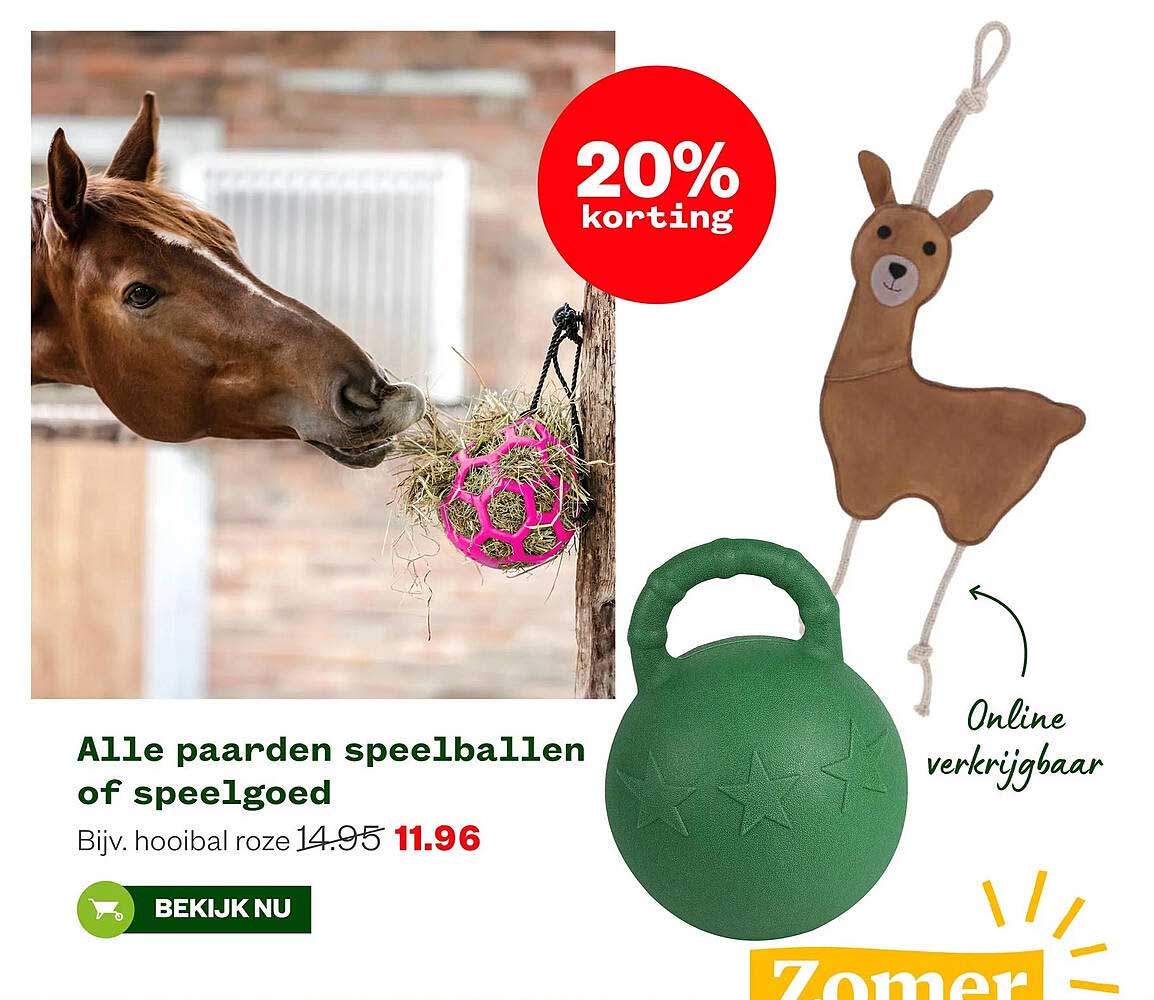 Alle paarden speelballen of speelgoed