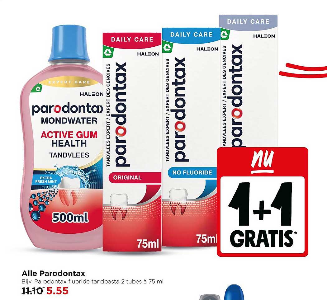 Alle Parodontax 1+1 gratis