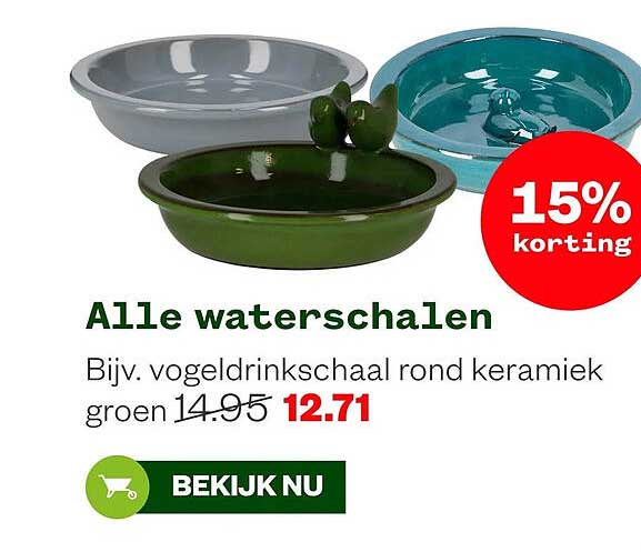 Alle waterschalen