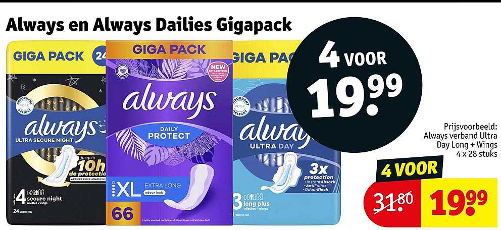 Always en Always Dailies Gigapack