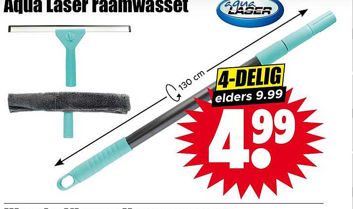 Aqua Laser raamwasset 4-delig elders 9.99