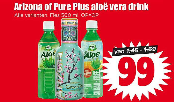 Arizona of Pure Plus aloë vera drink