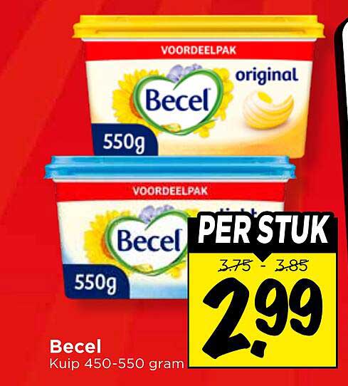 Becel Kuip 450-550 gram PER STUK