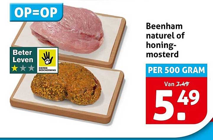 Beenham naturel of honing-mosterd