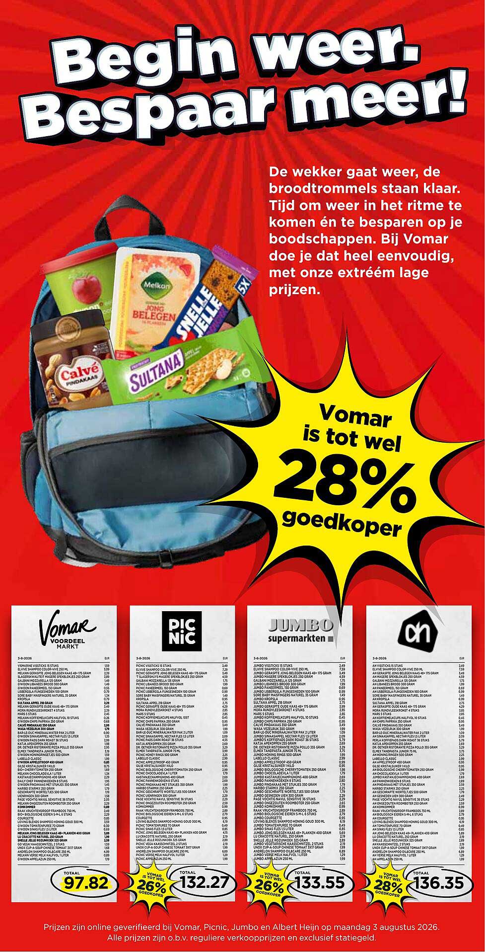 Begin weer. Bespaar meer!