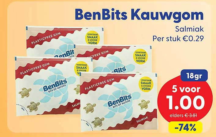 BenBits Kauwgom Salmiak