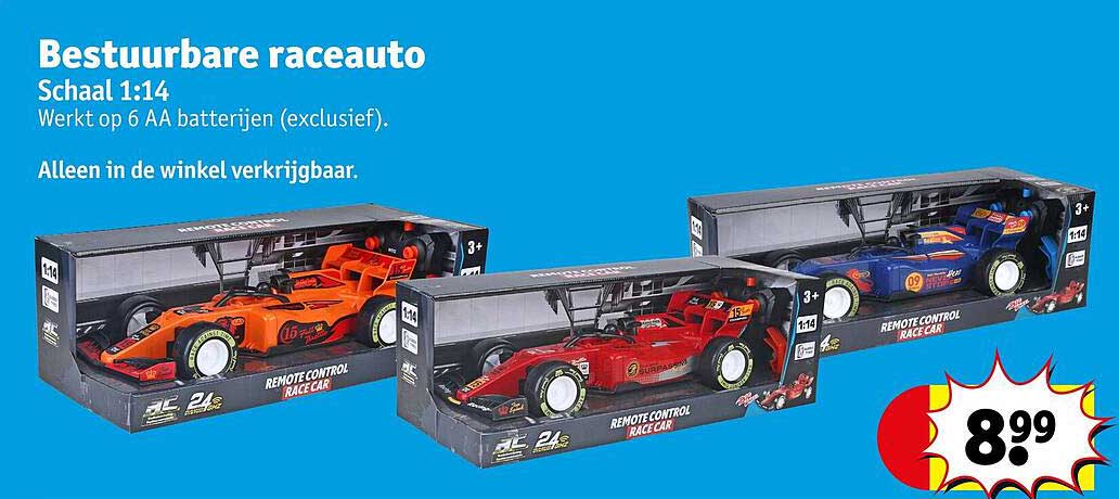 Bestuurbare raceauto