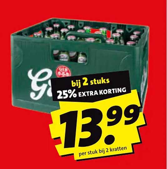 bij 2 stuks 25% EXTRA KORTING