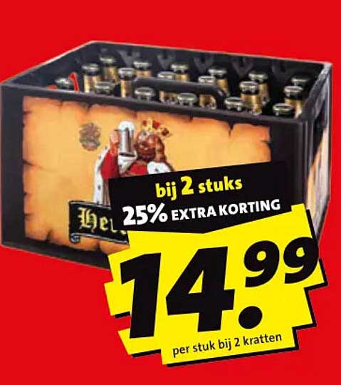 bij 2 stuks 25% EXTRA KORTING