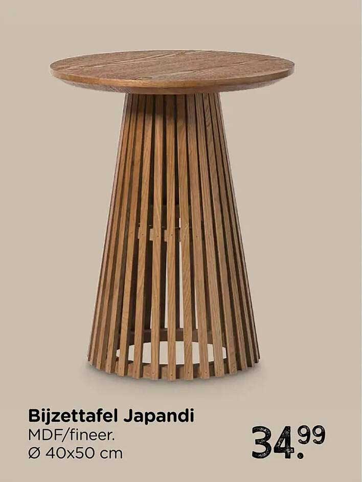 Bijzettafel Japandi