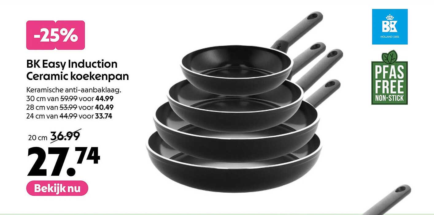 BK Easy Induction Ceramic koekenpan