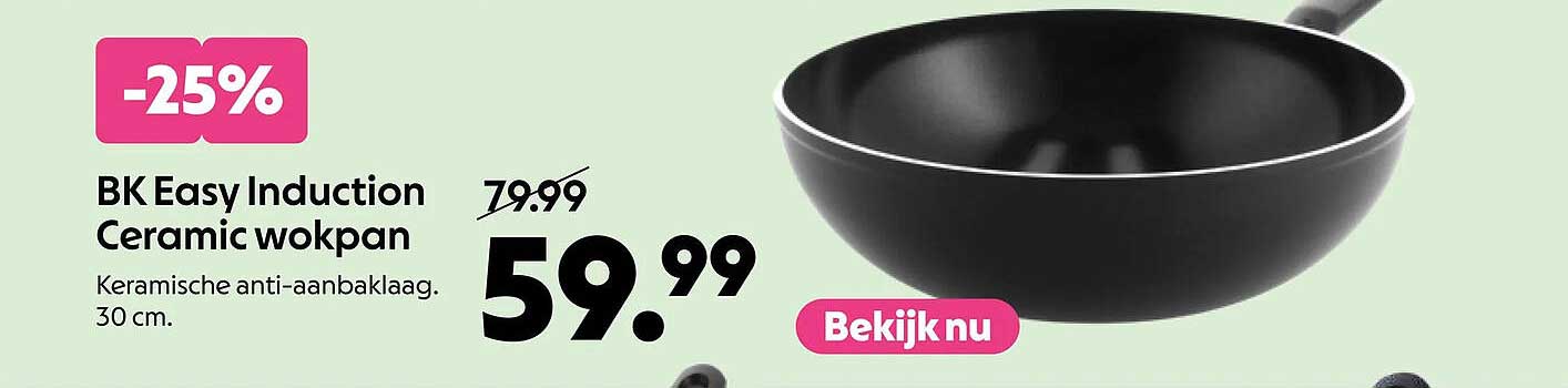 BK Easy Induction Ceramic wokpan