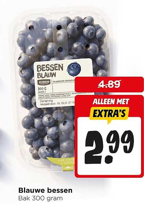 Blauwe bessen Bak 300 gram