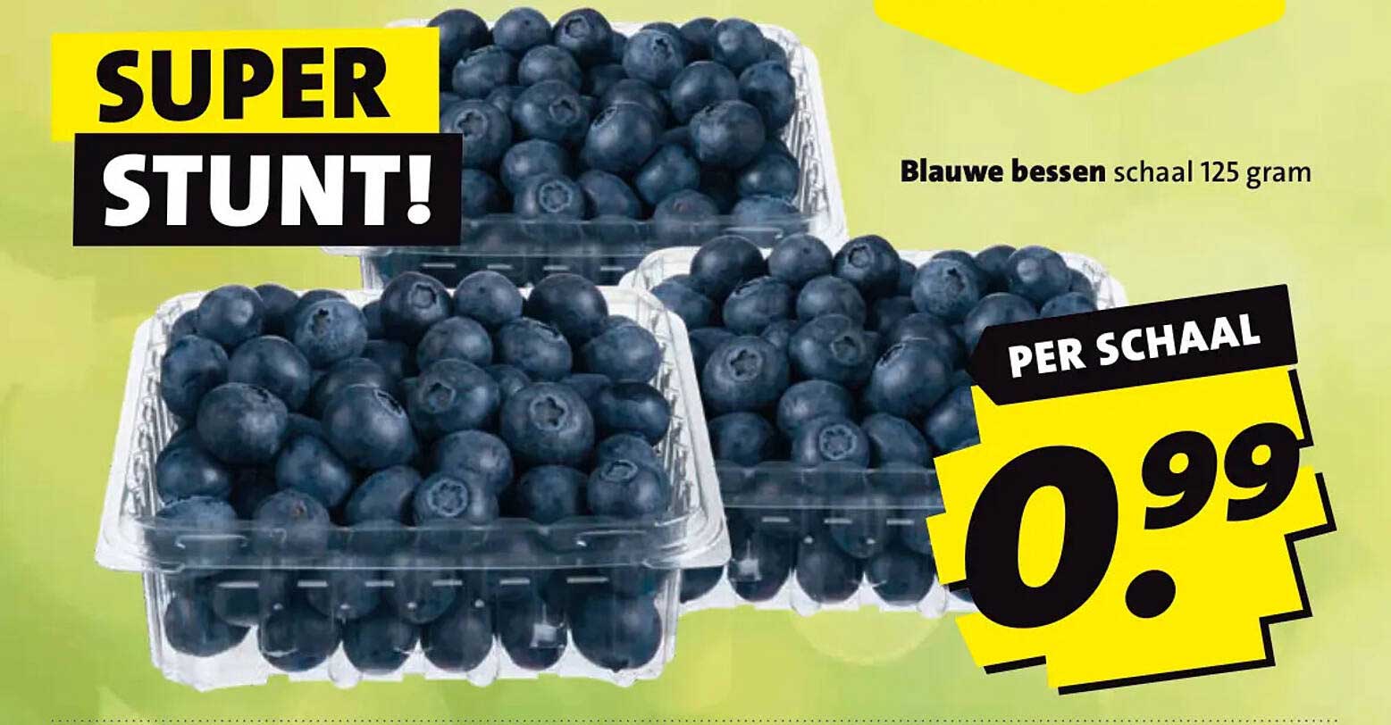 Blauwe bessen schaal 125 gram