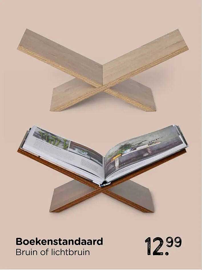 Boekenstandaard Bruin of lichtbruin