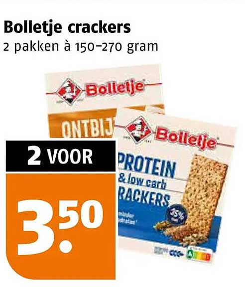 Bolletje crackers 2 pakken à 150-270 gram 2 voor
