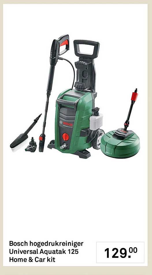 Bosch hogedrukreiniger Universal Aquatak 125 Home & Car kit
