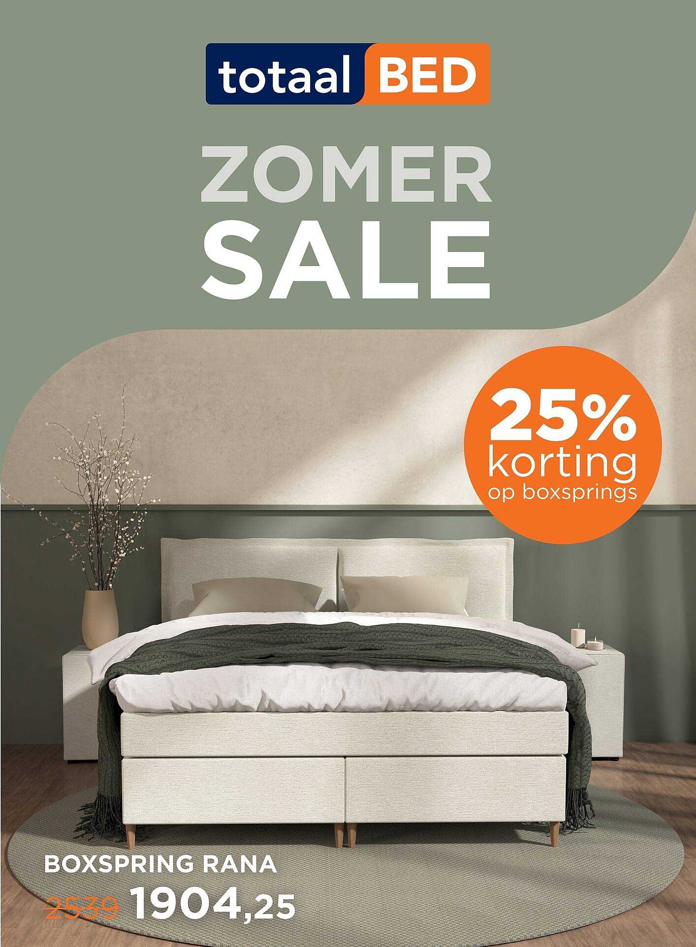 BOXSPRING RANA 25% korting op boxsprings