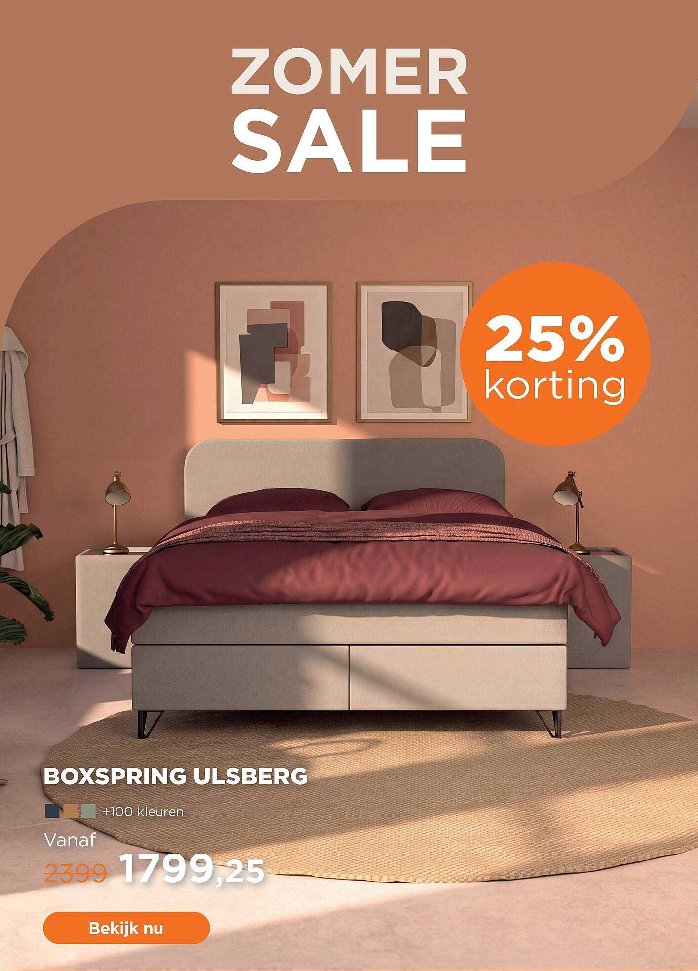 BOXSPRING ULSBERG 25% korting