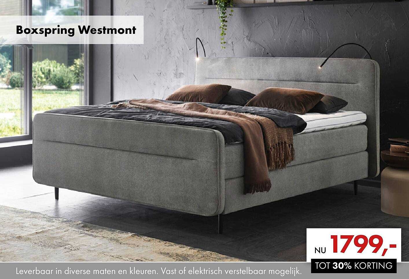 Boxspring Westmont TOT 30% KORTING