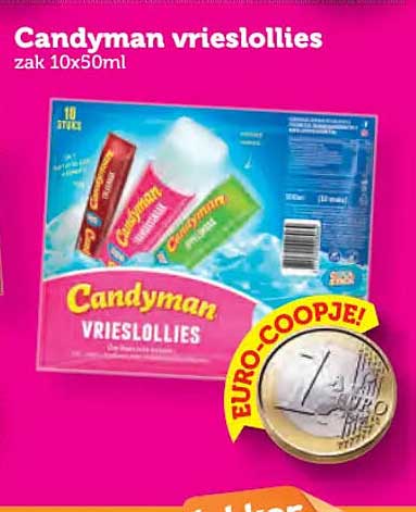 Candyman vrieslollies zak 10x50ml