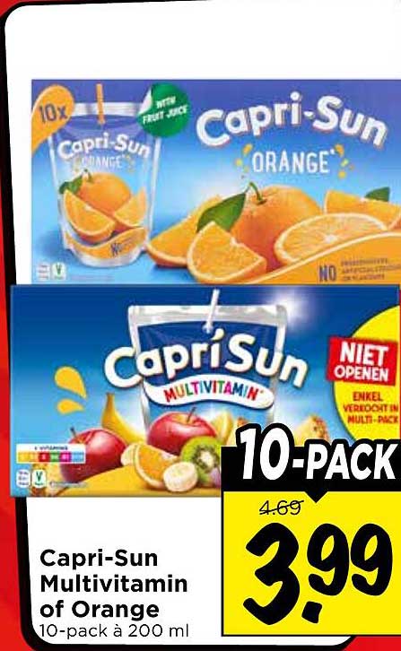 Capri-Sun Multivitamin of Orange 10-pack à 200 ml