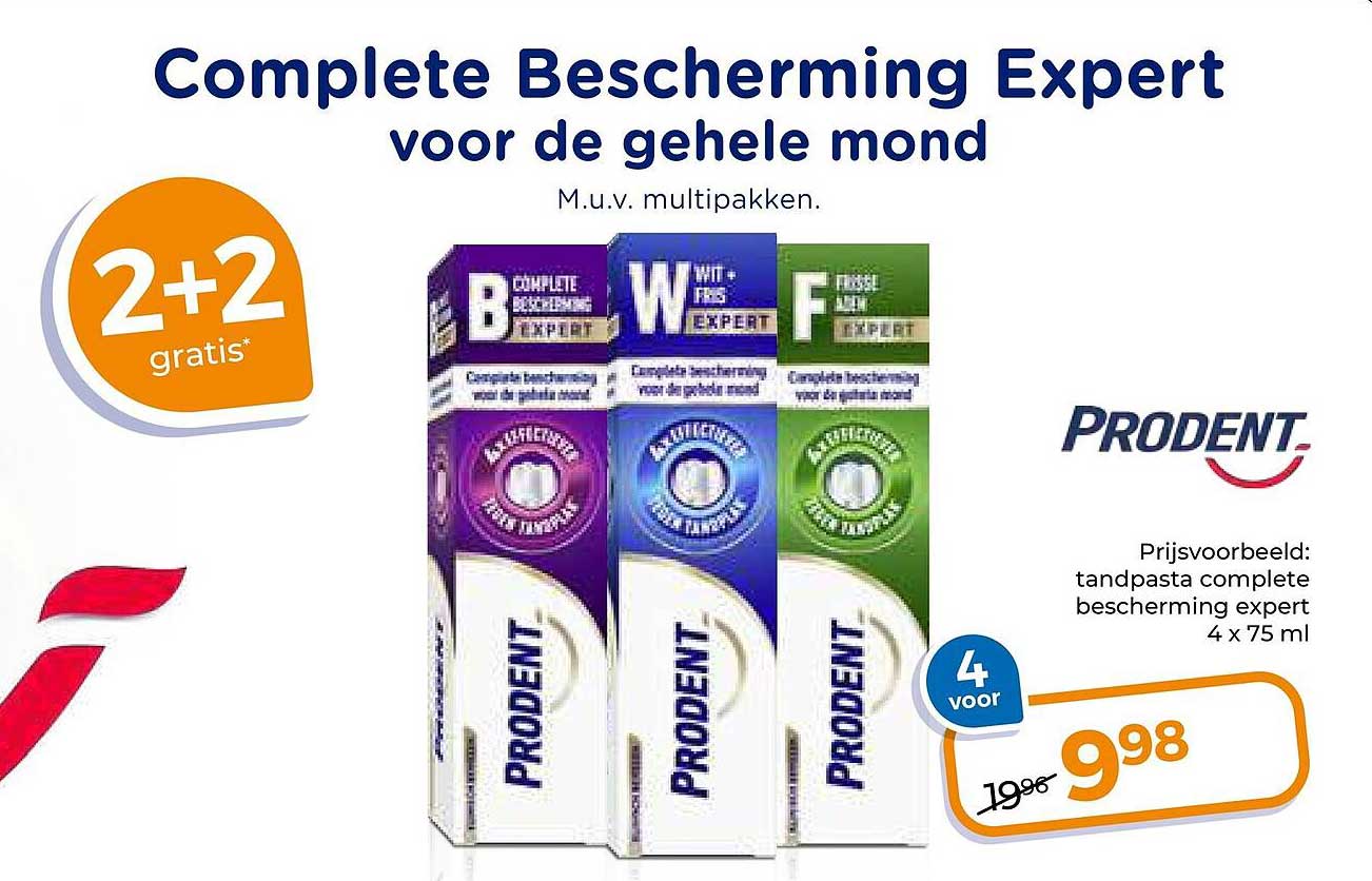 Complete Bescherming Expert voor de gehele mond 2+2 gratis