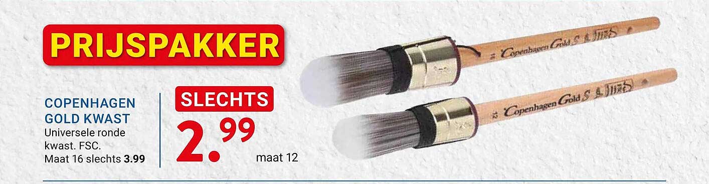 COPENHAGEN GOLD KWAST
