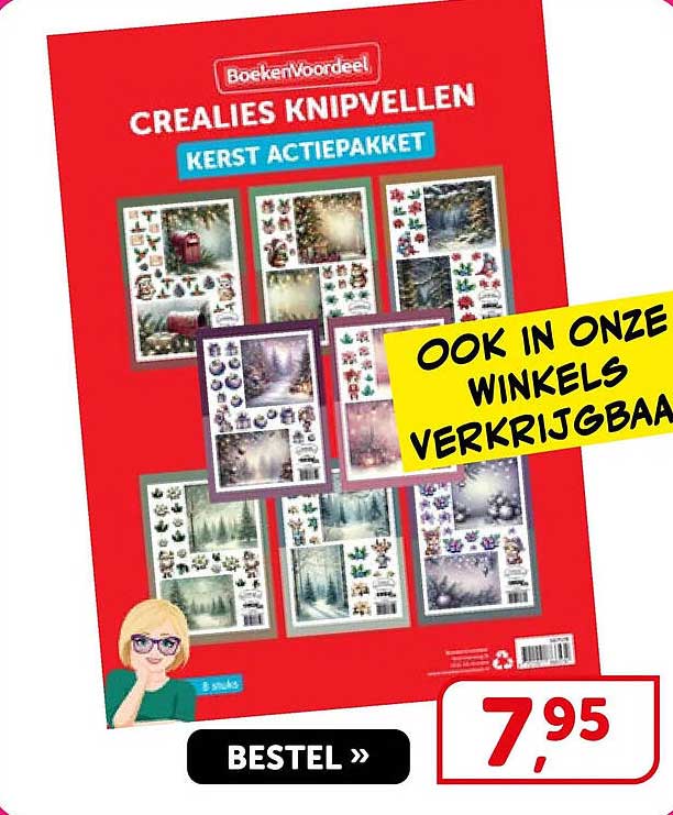 CREALIES KNIPVELLEN KERST ACTIEPAKKET