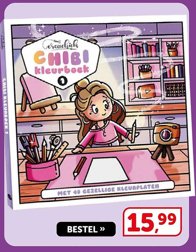 Creatief CHIBI kleurboek