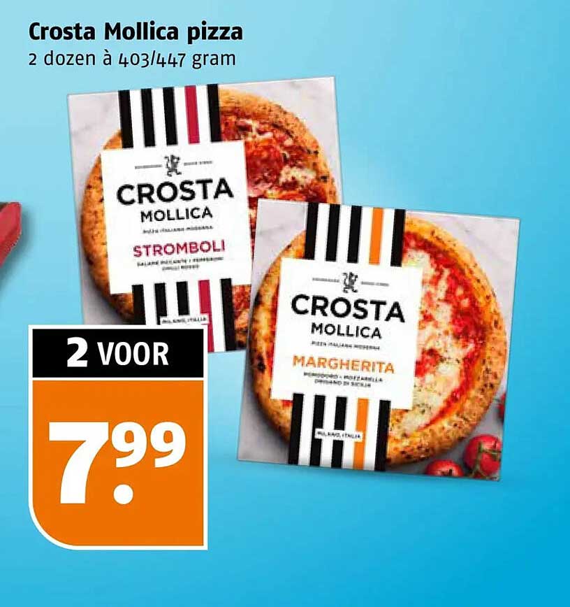 Crosta Mollica pizza 2 dozen à 403/447 gram