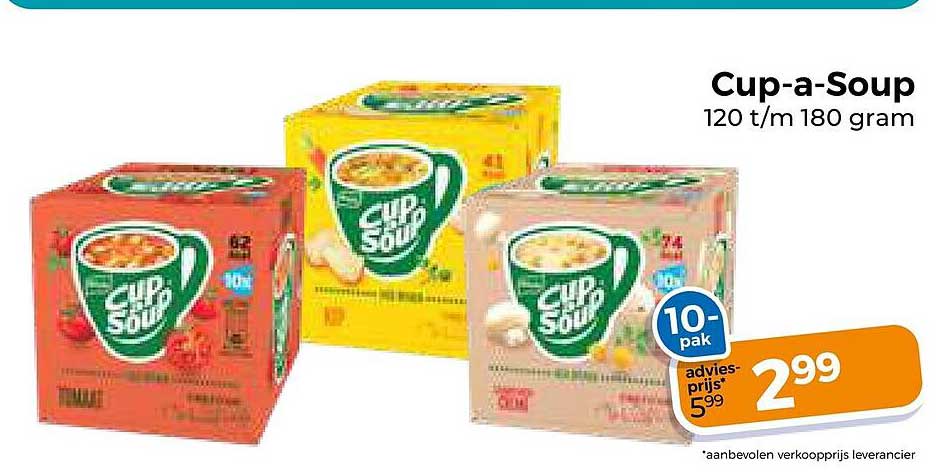 Cup-a-Soup 120 t/m 180 gram