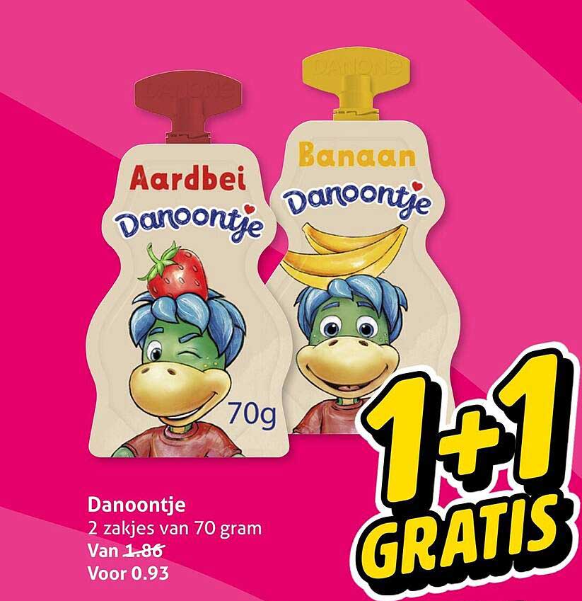 Danoontje 2 zakjes van 70 gram 1+1 gratis