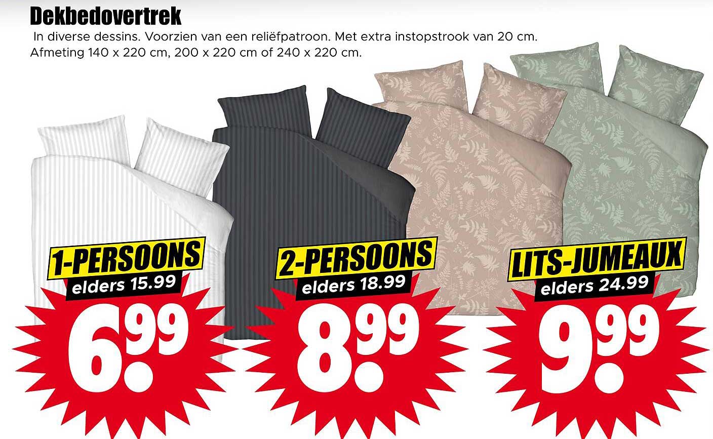 Dekbedovertrek 1-persoons elders 15.99