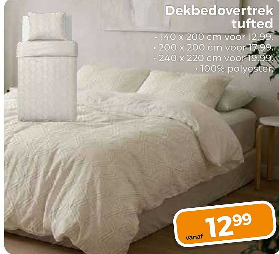 Dekbedovertrek tufted