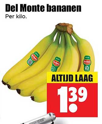 Del Monte bananen Per kilo.