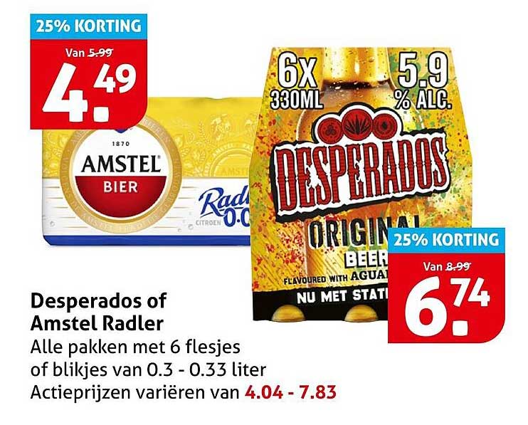 Desperados of Amstel Radler