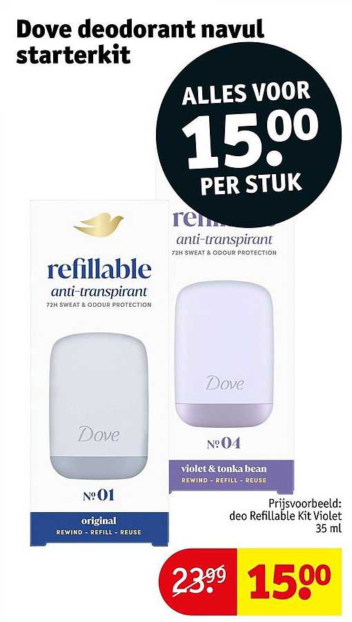 Dove deodorant navul starterkit