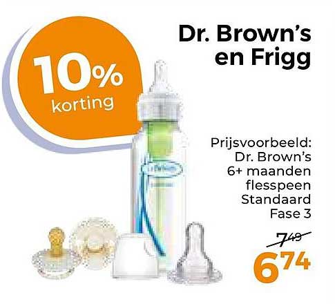 Dr. Brown's en Frigg 10% korting