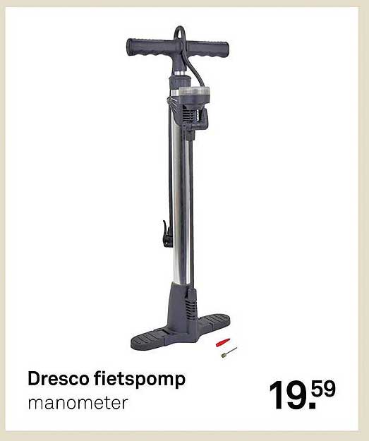 Dresco fietspomp manometer