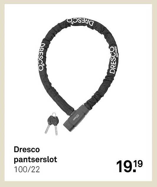 Dresco pantserslot 100/22