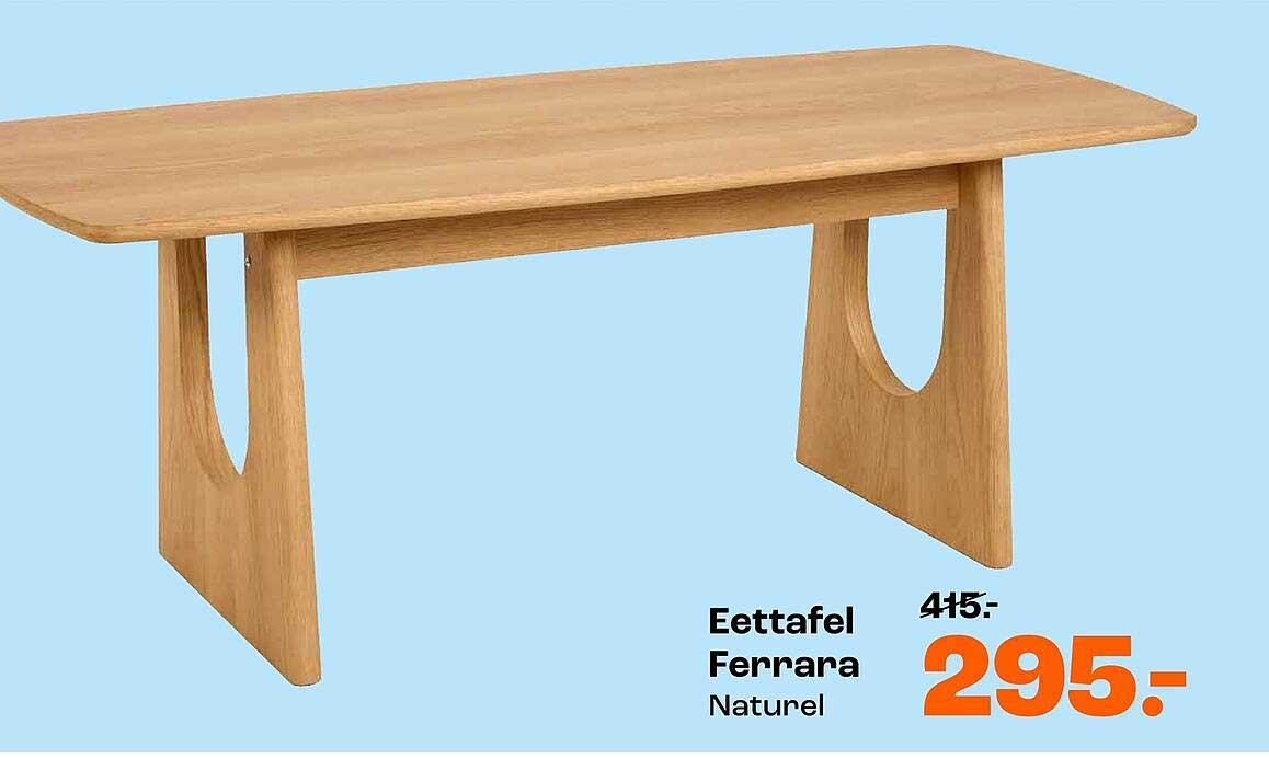 Eettafel Ferrara Naturel