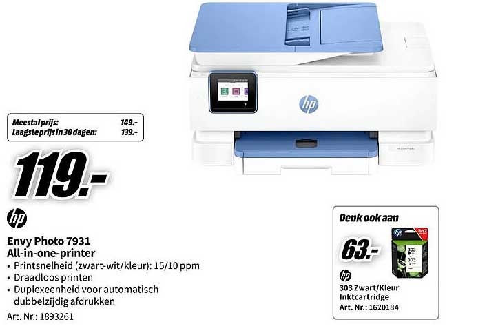 Envy Photo 7931 All-in-one-printer