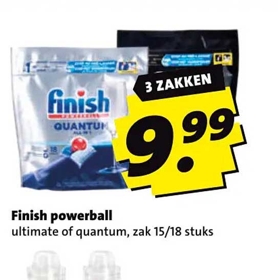 Finish powerball ultimate of quantum, zak 15/18 stuks 3 ZAKKEN