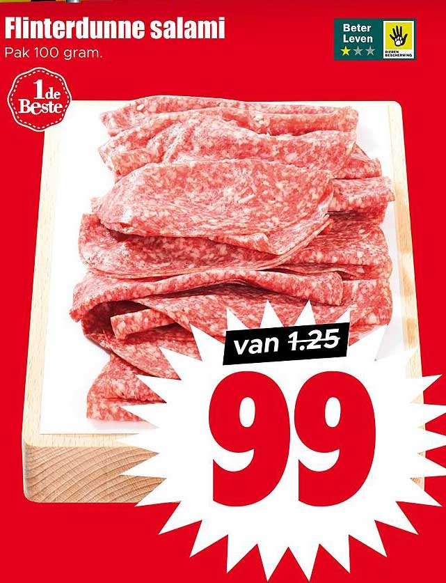 Flinterdunne salami