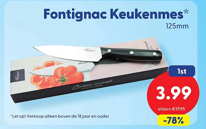 Fontignac Keukenmes* 125mm