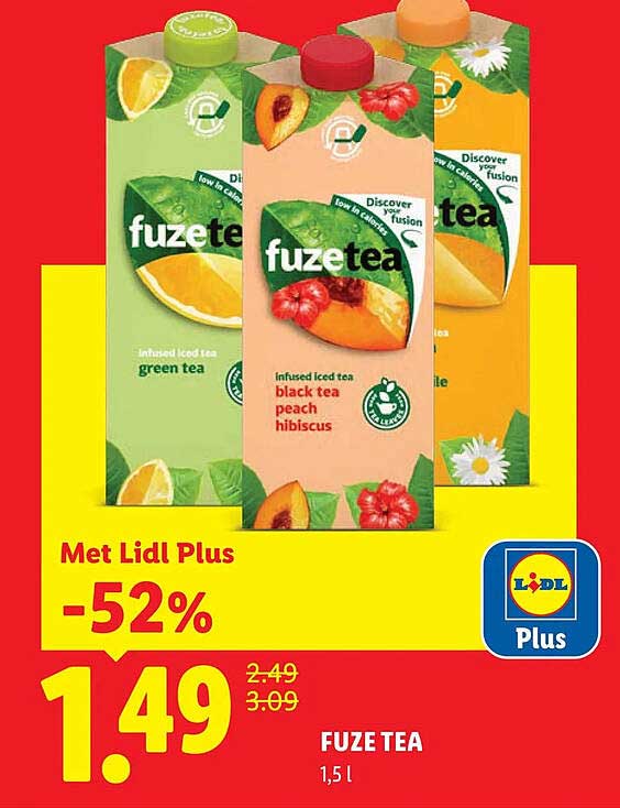 Fuze Tea 1,5 l -52%