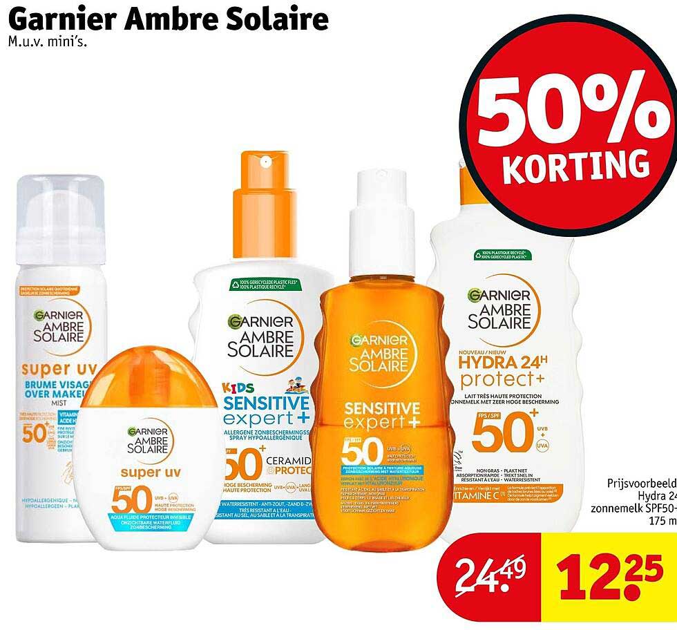 Garnier Ambre Solaire 50% korting